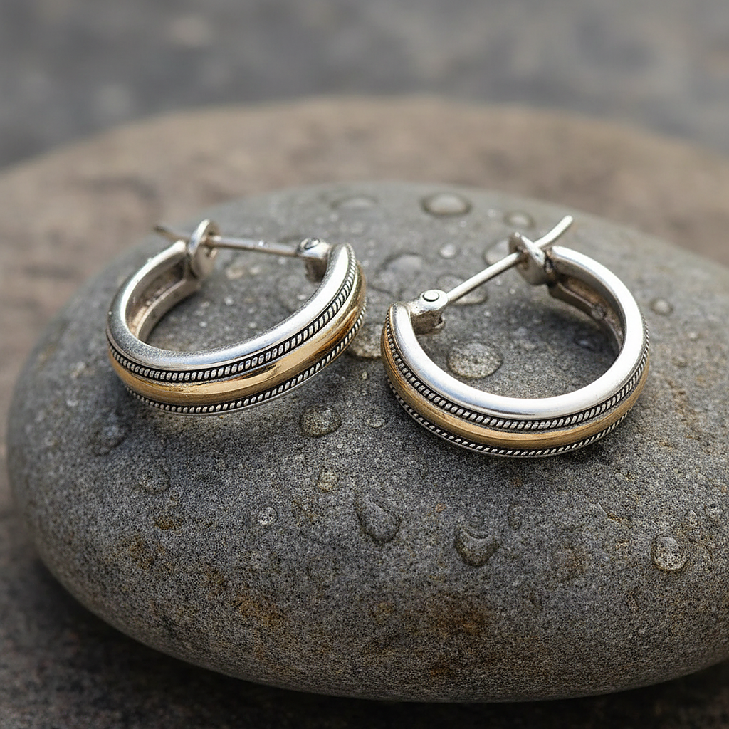 Lucine Gold Hoop Earrings