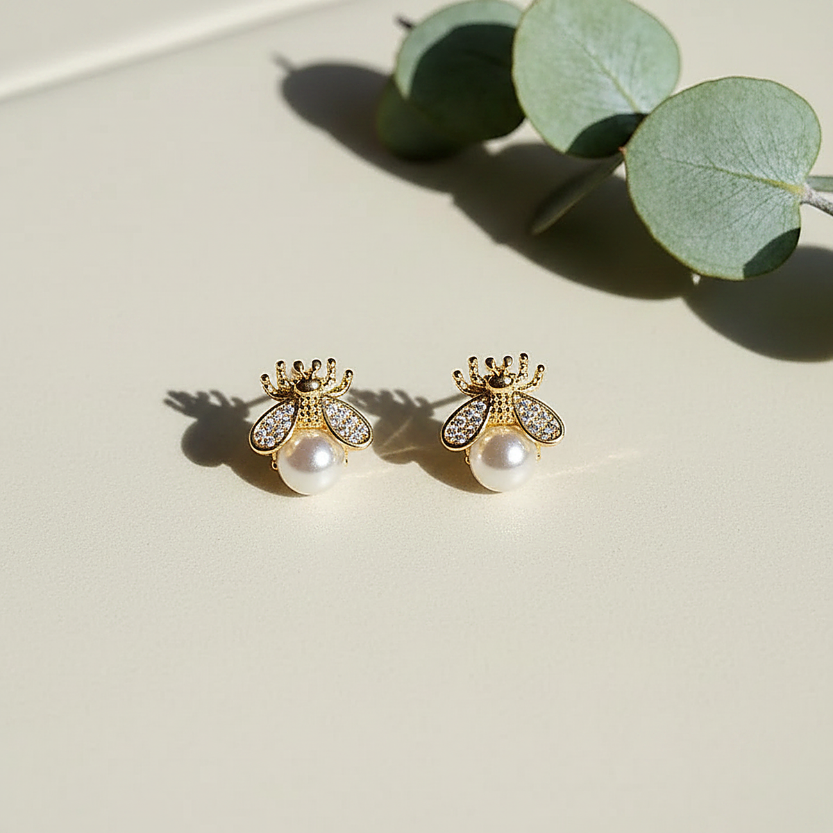 Marisole Pearl Stud Earrings